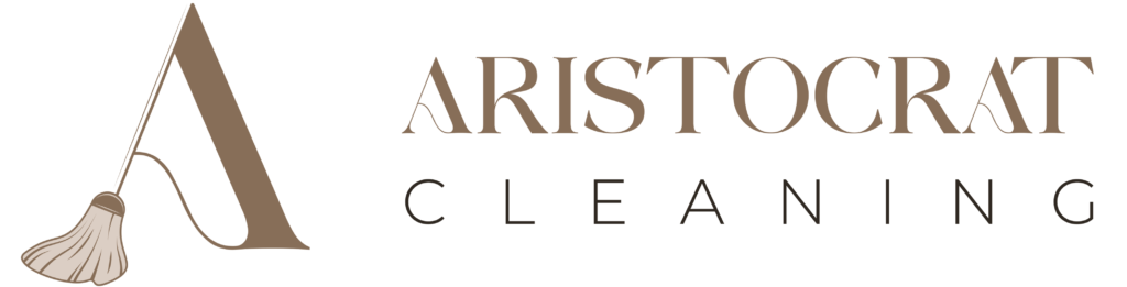 Aristocrat Cleaning logo with a tagline 